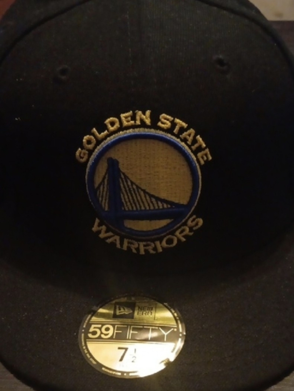 New Era Golden State Warriors Fitted Hat Size 7 1/2 - Picture 2 of 4